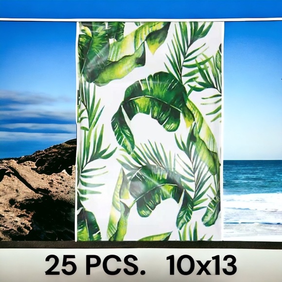 25 10X13 Poly Mailers Leaves and Ferns Shipping Envelopes Bags PRICE IS FIRM - Picture 3 of 5